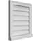 Ekena Millwork Vertical Surface Mount PVC Gable Vent w/ 2"W x 2"H , Brickmould Sill Frame, 18"W x 20"H GVPVE18X2003SN - alternate 5